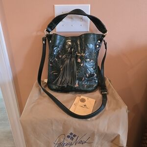 Patricia Nash Green Embossed Leather Bag